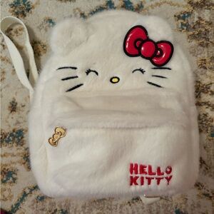 Hello Kitty fluffy backpack